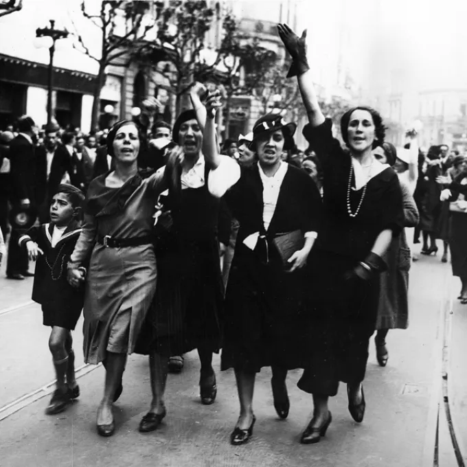 Protest in Monivideo, Uruguay in 1933